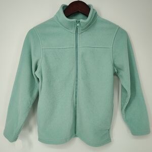 Cabela's Light Green Fleece Jacket Girls Large